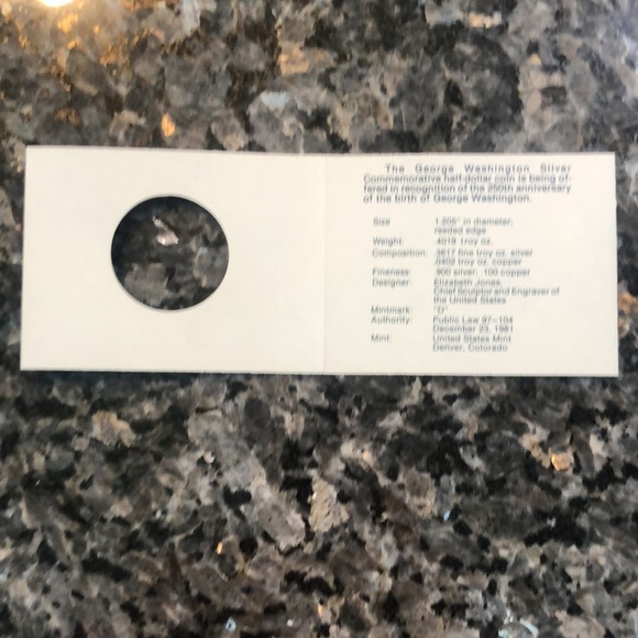 1982-D George Washington Silver Half Dollar - Picture 6 of 8